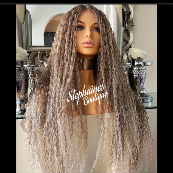 Human Hair Blended Lace Front Wig main image 4